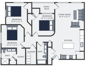 3 beds, 2 baths, 1,503 sqft, $1,530