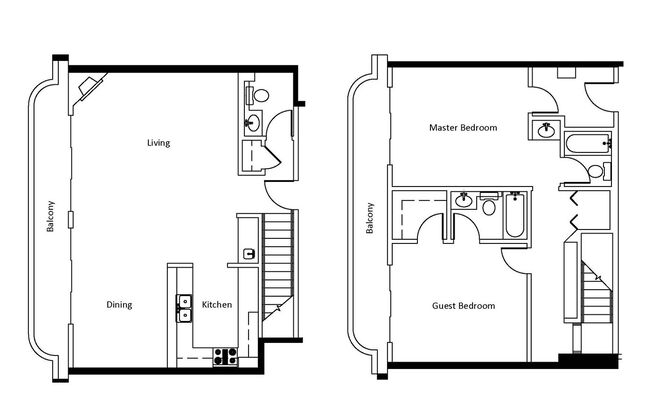 2 beds, 2.5 baths, 1,530 sqft, $5,300, Unit 511