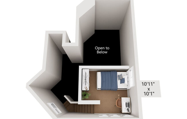 1 bed, 1 bath, 811 sqft, $3,185