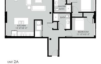 2 beds, 2 baths, 1,165 sqft, $2,800, Unit 302