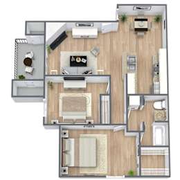 2 beds, 1 bath, 841 sqft, $2,832