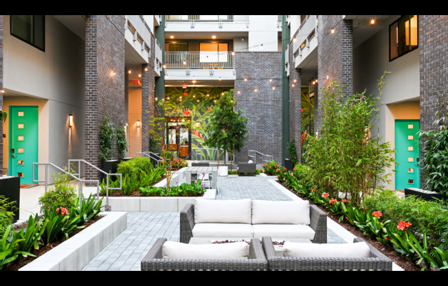 Courtyard with Firepits
