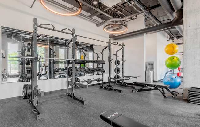 Gym  at TREO Apartments, Cleveland, 44116
