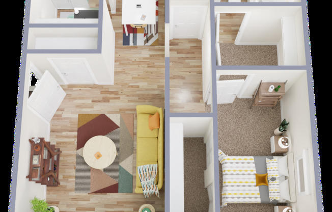 1 bed, 1 bath, 750 sqft, $1,199, Unit H120