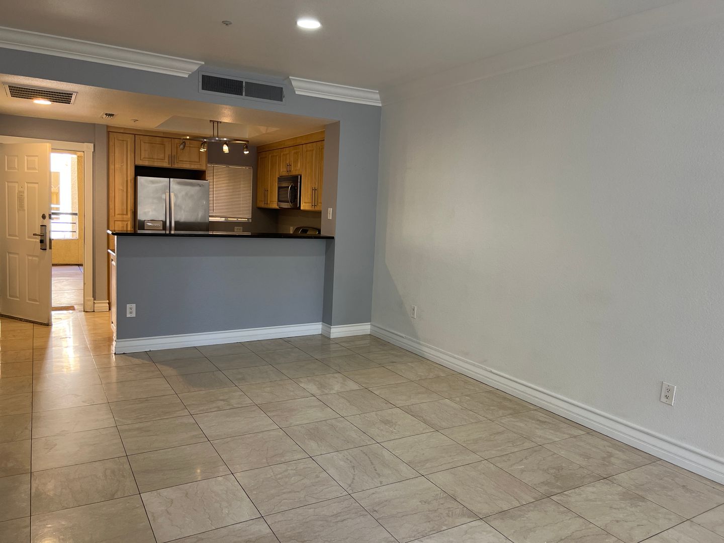 Meridian Unfurnished 1 Bed | 1 Bath Luxury Condo (New Gray paint throughout and Laminate Flooring)