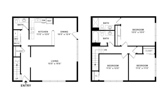 3 beds, 2.5 baths, 1,568 sqft, $3,993