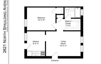 1 bed, 1 bath, 528 sqft, $1,850, Unit 2621-2E