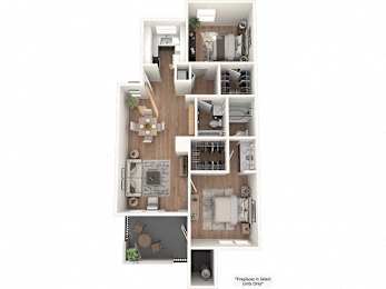 2 beds, 2 baths, 1,175 sqft, $1,899