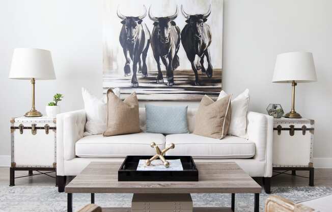 Living Room at Parc at White Rock, Dallas, TX