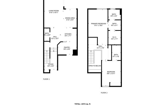 2 beds, 2.5 baths, $3,100