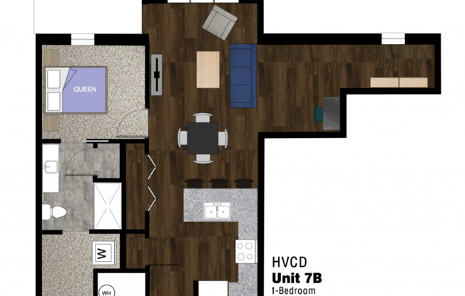 1 bed, 1 bath, 763 sqft, $1,175, Unit 410
