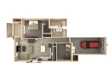 2 beds, 2 baths, 1,012 sqft, $1,890