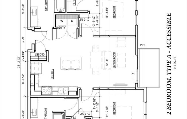 2 beds, 2 baths, 916 sqft, $1,800, Unit 318