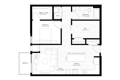 1 bed, 1 bath, 903 sqft, $1,801