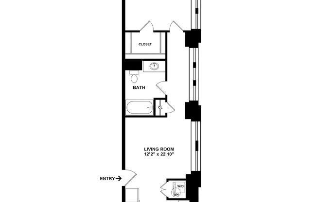 1 bed, 1 bath, 695 sqft, $2,545, Unit C-0805