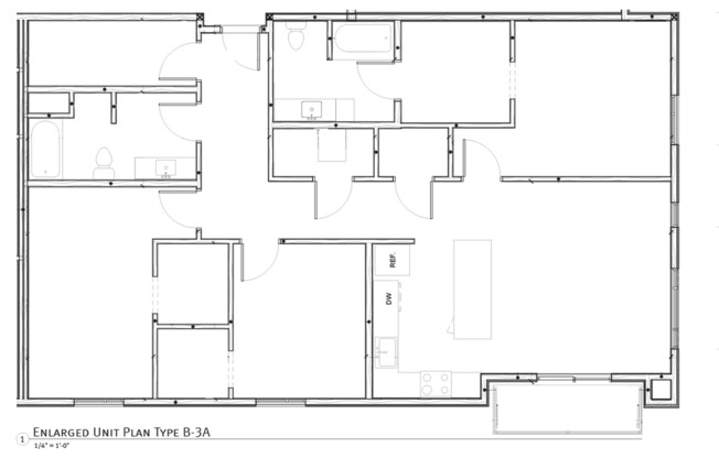 3 beds, 2 baths, 1,541 sqft, $3,050, Unit 433