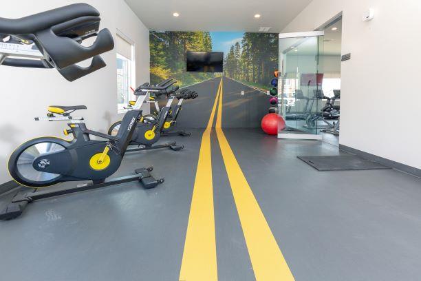 Spin Cycles in Fitness Center at Parc on 5th Apartments and Townhomes in American Fork Utah