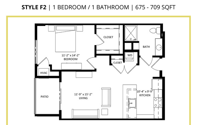 1 bed, 1 bath, 690 sqft, $1,135, Unit 314