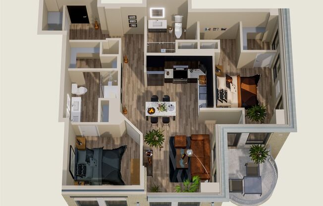 2 beds, 2 baths, 1,069 sqft, $4,200, Unit 919