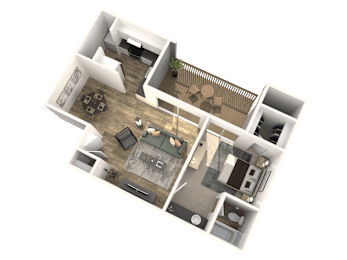 1 bed, 1 bath, 670 sqft, $2,201