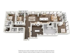 2 beds, 2.5 baths, 2,409 sqft, $16,020