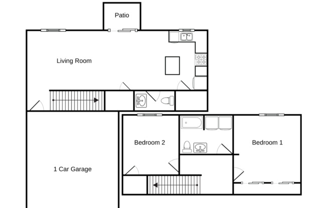 2 beds, 1.5 baths, 1,360 sqft, $1,545, Unit Ch 1130-57