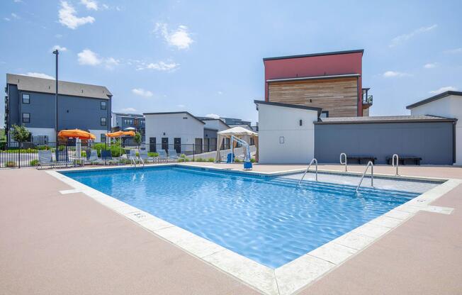 a large pool of water