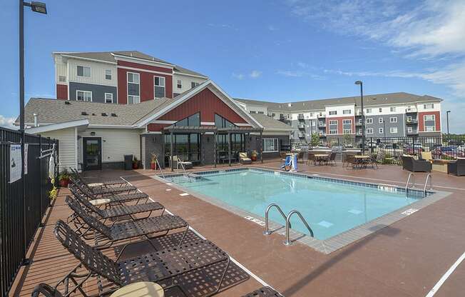 Sundeck Surrounding Outdoor Pool