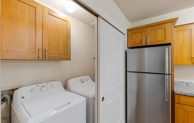 Cascade Woods washer and dryer closet