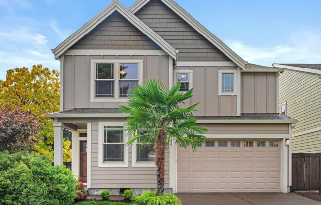 Stylish Beaverton Home with Built-ins, Open Layout & Private Backyard