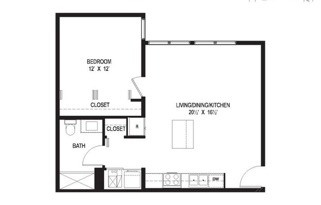 1 bed, 1 bath, 700 sqft, $2,295, Unit 306