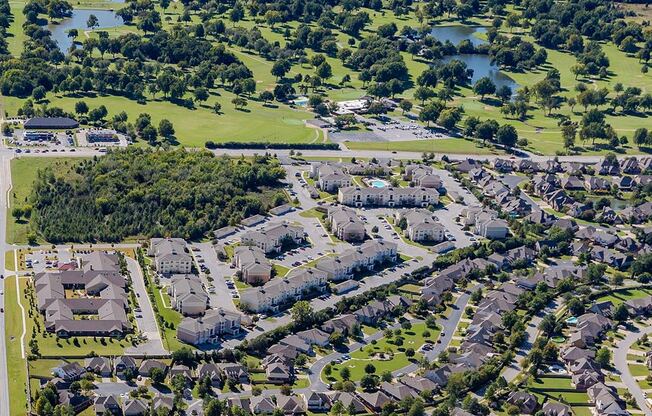 an aerial view of the Sonoma Grande Apartments.