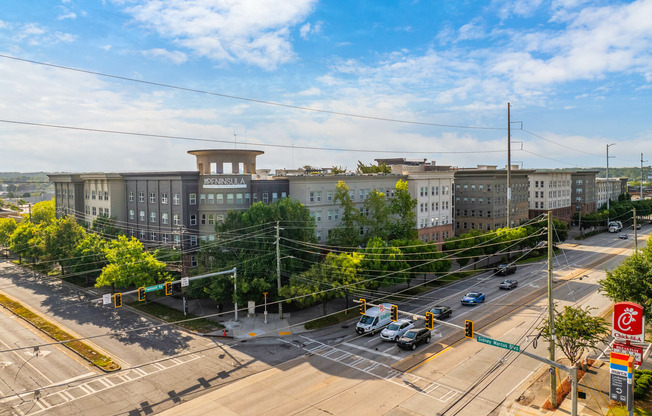 Arial Shot of community on sunny day