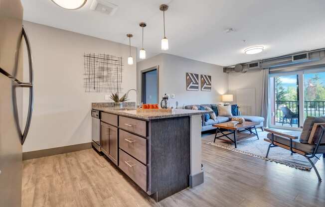 Kitchen views  at Latitude at South Portland Apartment, Maine, 04106