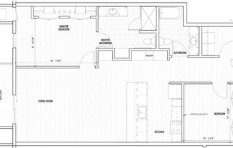 2 beds, 2 baths, 1,300 sqft, $2,399, Unit 419