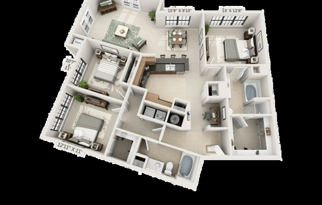 3 beds, 2 baths, 1,478 sqft, $1,759