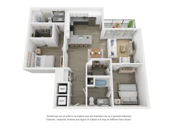 2 beds, 2 baths, 1,102 sqft, $2,185