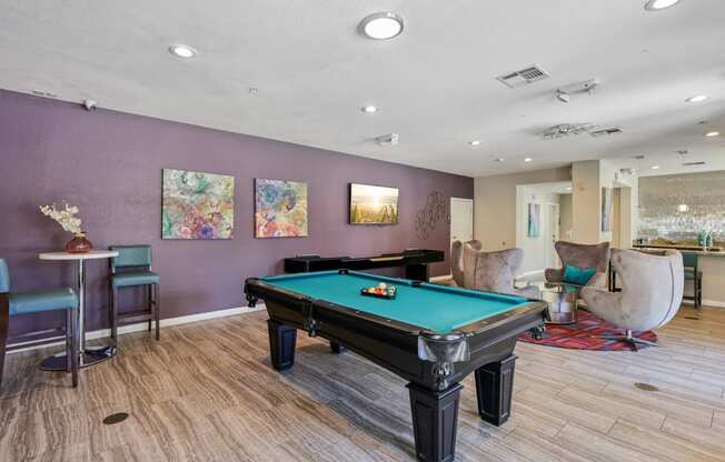 Resident social lounge at Verona Apartments