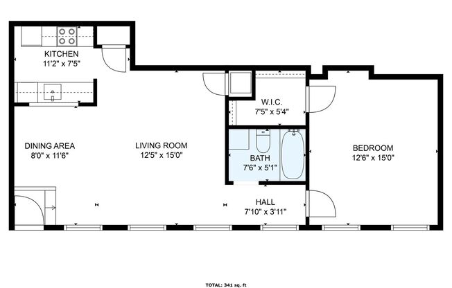 2 beds, 1 bath, 892 sqft, $1,585, Unit Unit 3