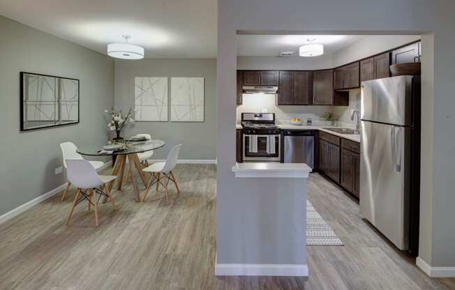 Kitchen Come Dining View at Carol Stream Crossing, Carol Stream, IL, 60188