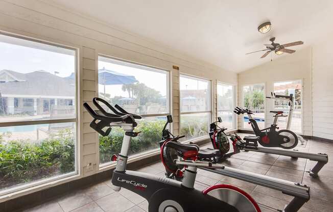 Cardio room at The Villages Apartment of Banyan Grove Apartments in Boynton Beach FL