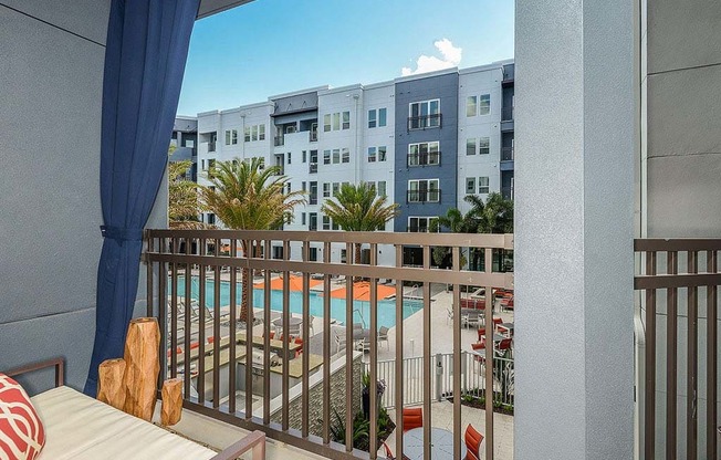 Private Balconies at Aurora Luxury Apartments in Downtown Tampa, FL