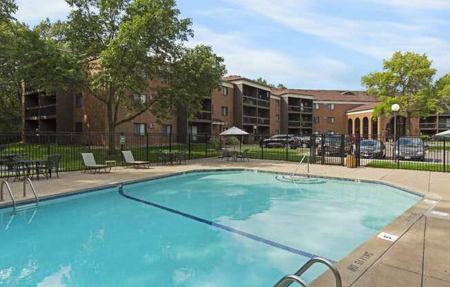 Outdoor Pool | Cedars Lakeside Apartments in Little Canada, MN