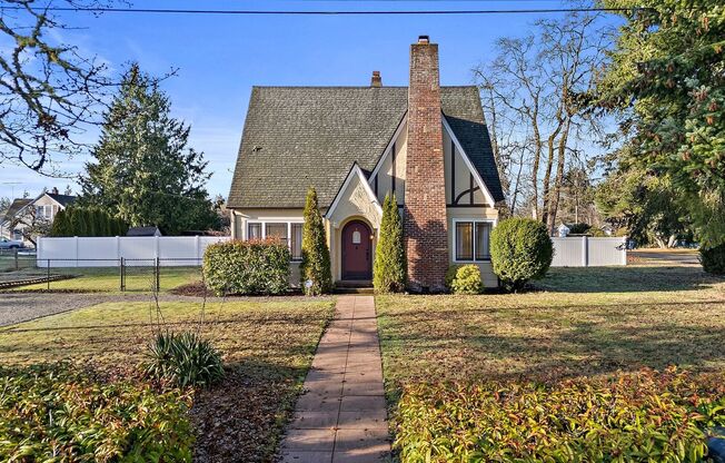 Charming 4-Bedroom, 2-Bath Tudor-Style Home on a Spacious Corner Lot