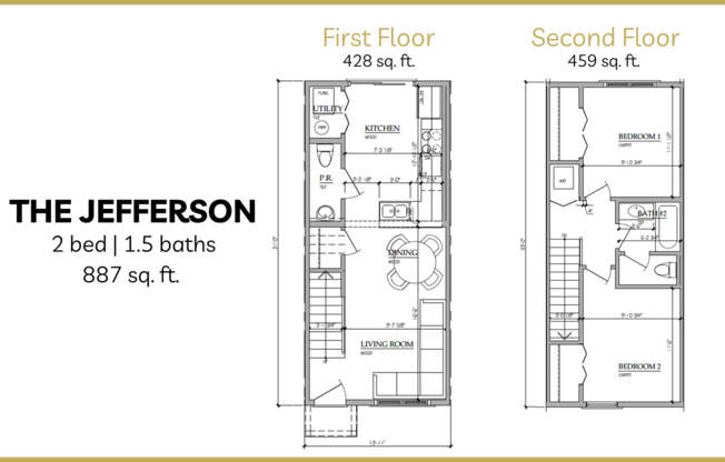 2 beds, 1.5 baths, 887 sqft, $2,095, Unit 1436 118