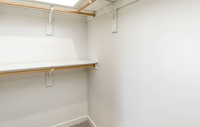 Large walk-in closets with ample storage at Edge 204 Apartments in Omaha, NE