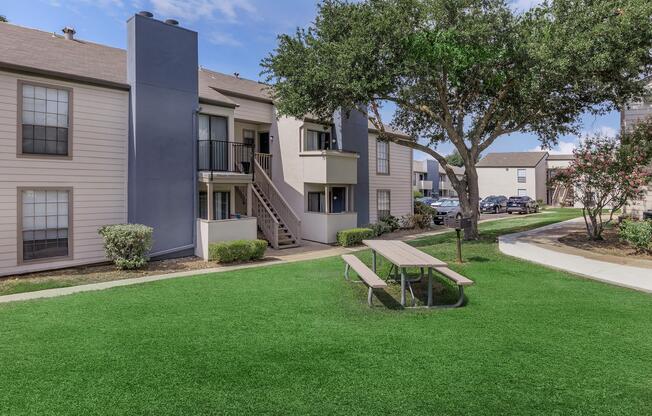 a large lawn in front of a house