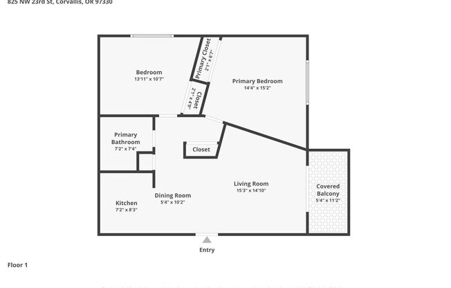 2 beds, 1 bath, 728 sqft, $1,400, Unit 825-29