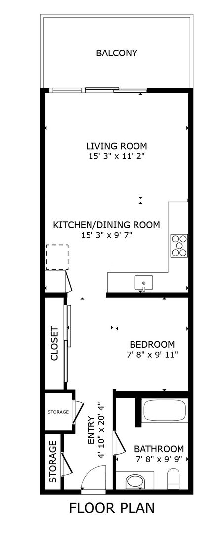 Studio, 1 bath, 646 sqft, $2,850, Unit 213