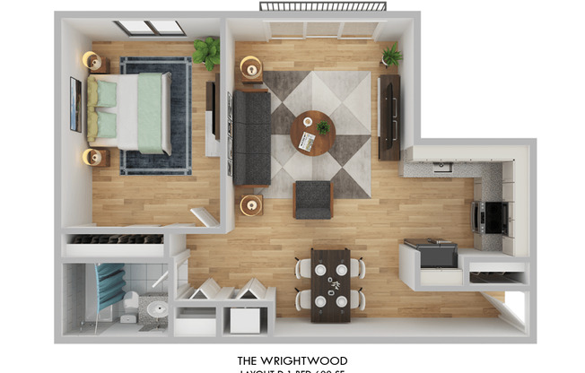 1 bed, 1 bath, 600 sqft, $2,650